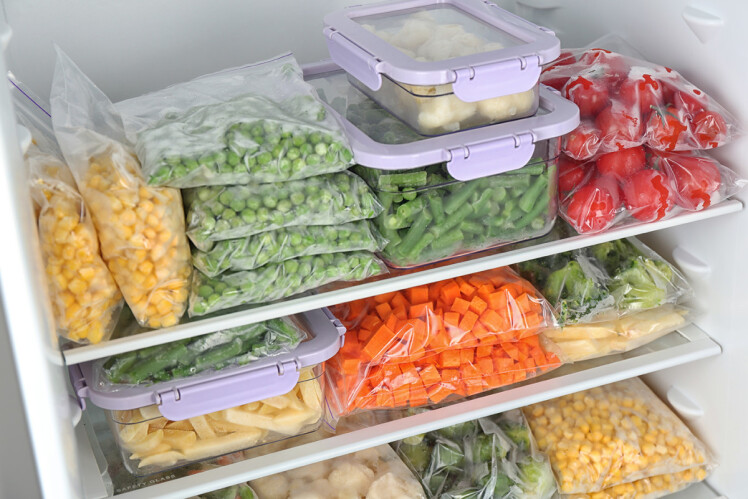 فریز کردن صحیح مواد غذایی